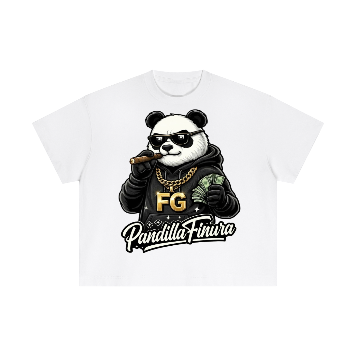 Panda Plug Fit-Boxy T-Shirt