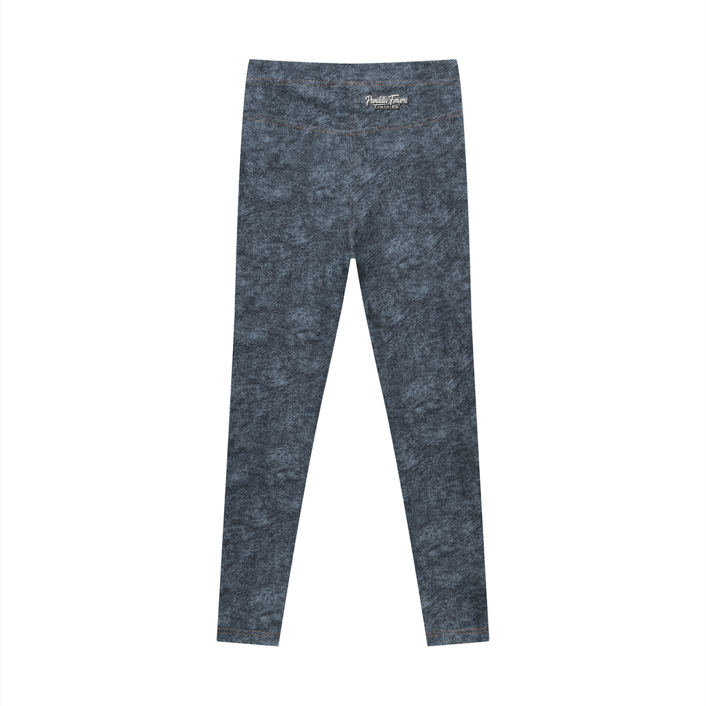 Women's Faux Denim Zip-Fly Leggings