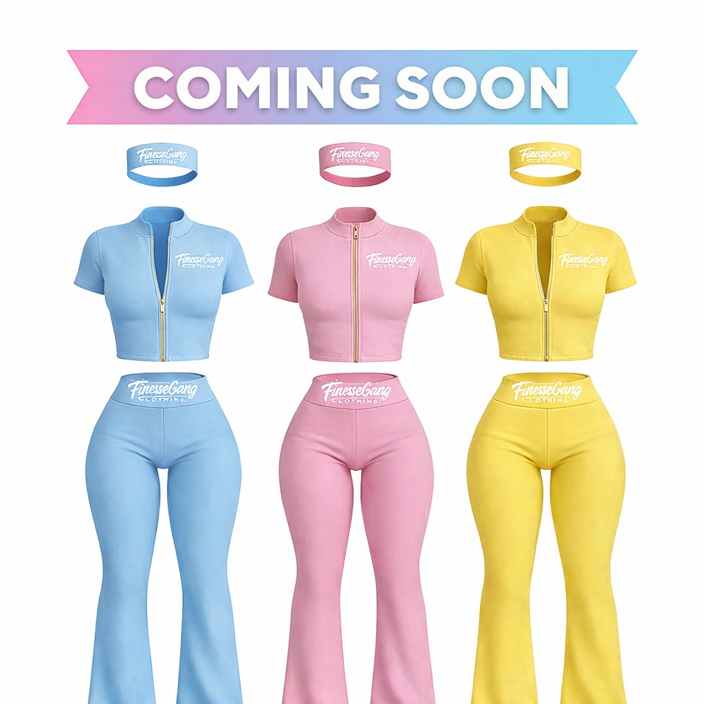 Coming soon FG 2 Piece womans Crop Top Track Suit coming Soon