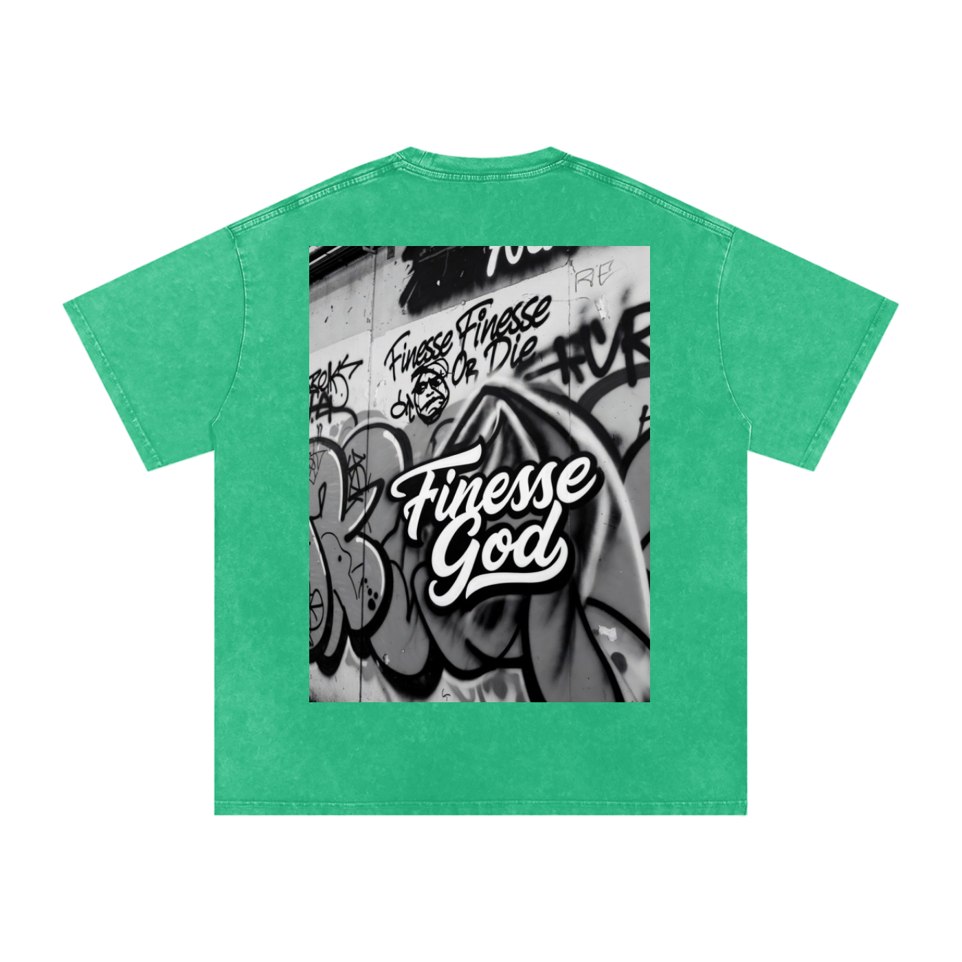 Snow Washed Oversized Cotton T-Shirt