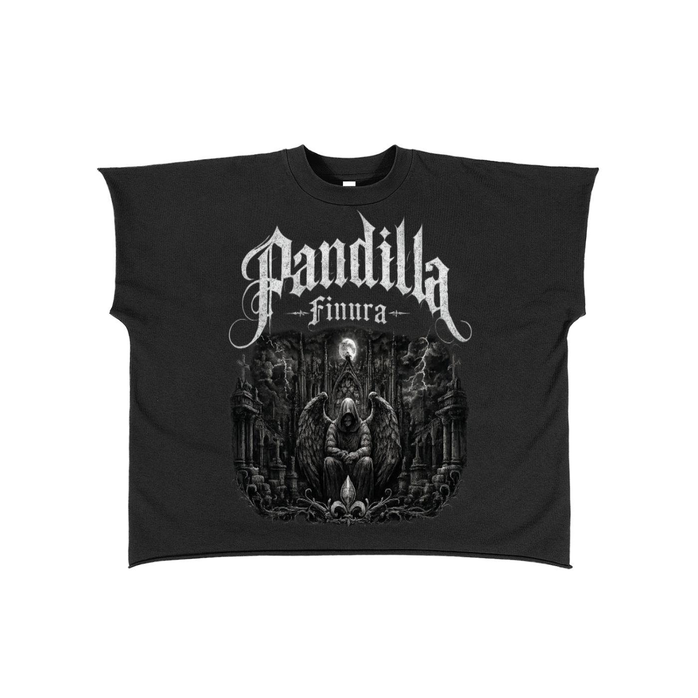 Raw Edge Boxy Non-Shrink T-Shirt