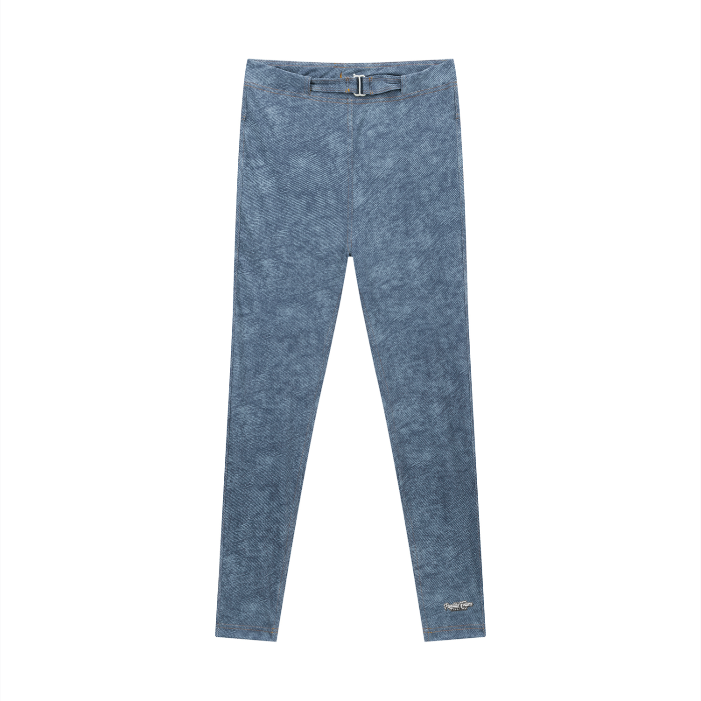 Women's Faux Denim Zip-Fly Leggings