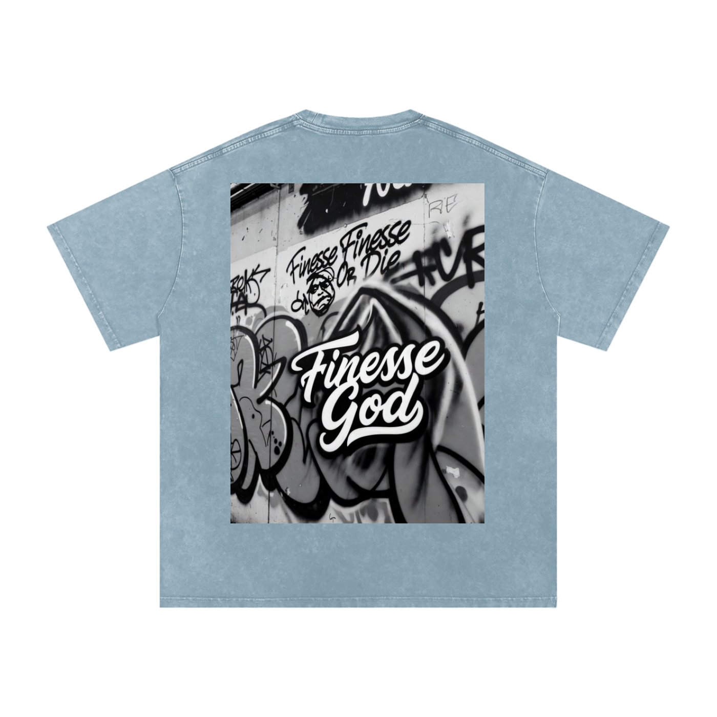 Snow Washed Oversized Cotton T-Shirt