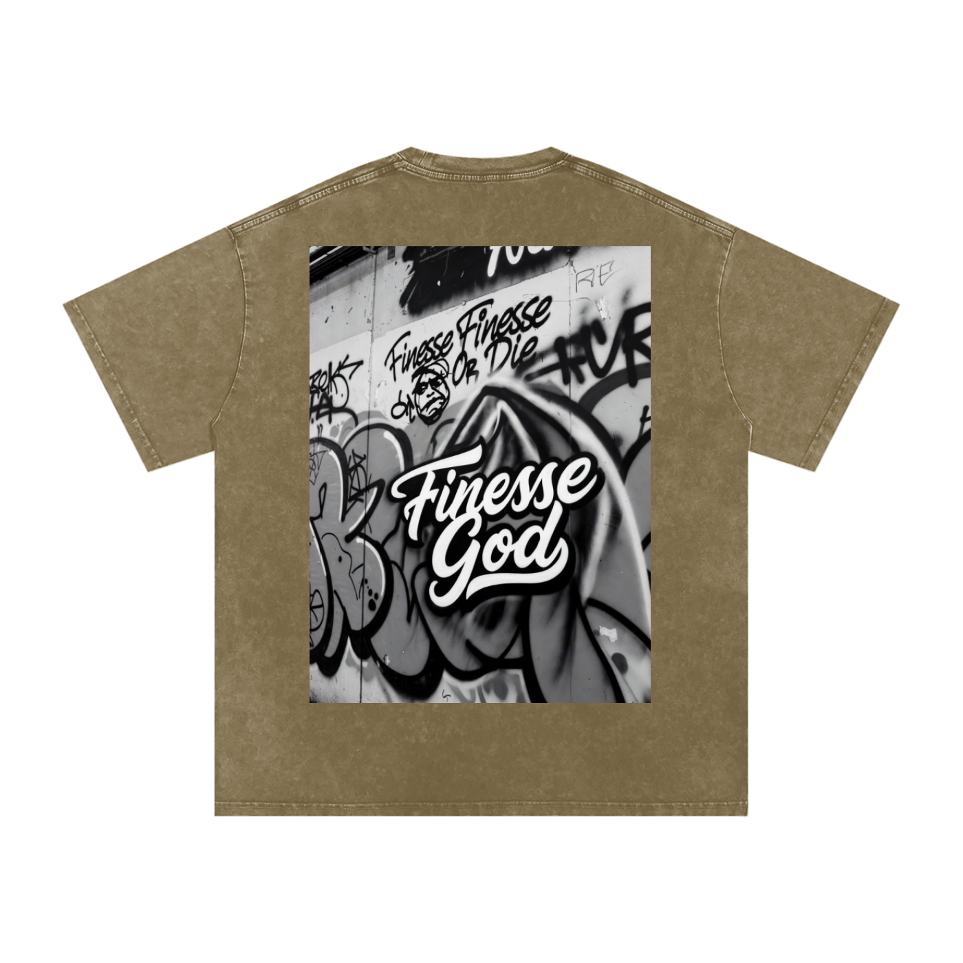 Snow Washed Oversized Cotton T-Shirt