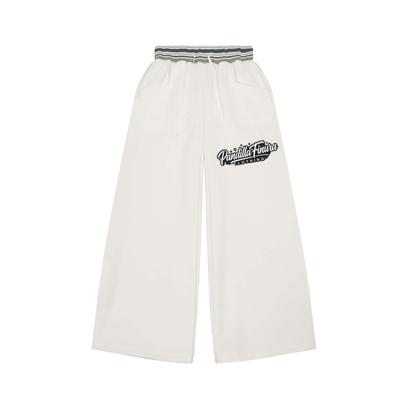 Pandilla Finura-Varsity Striped Waist Wide Leg Pants