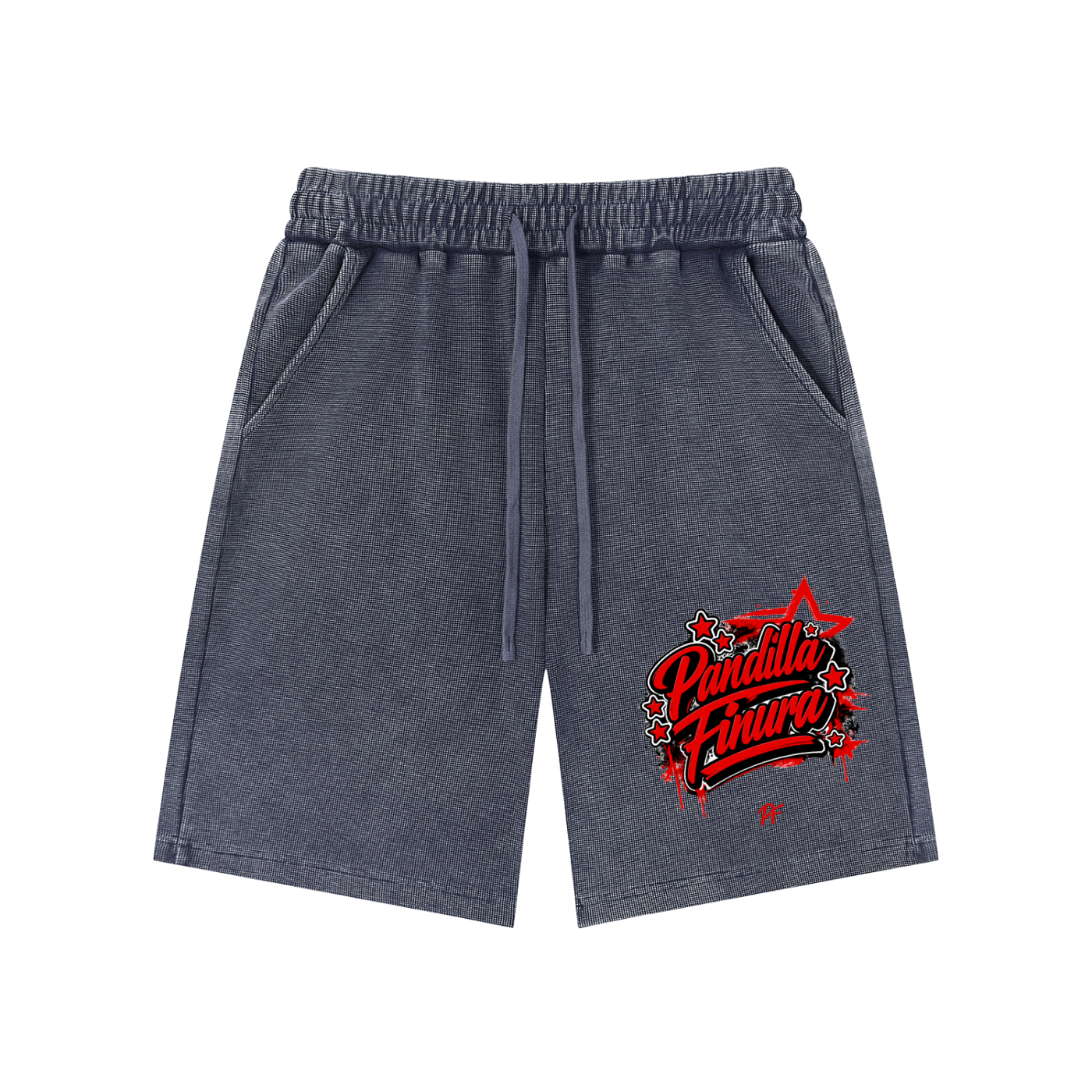 Mineral Wash Waffle Knit Shorts