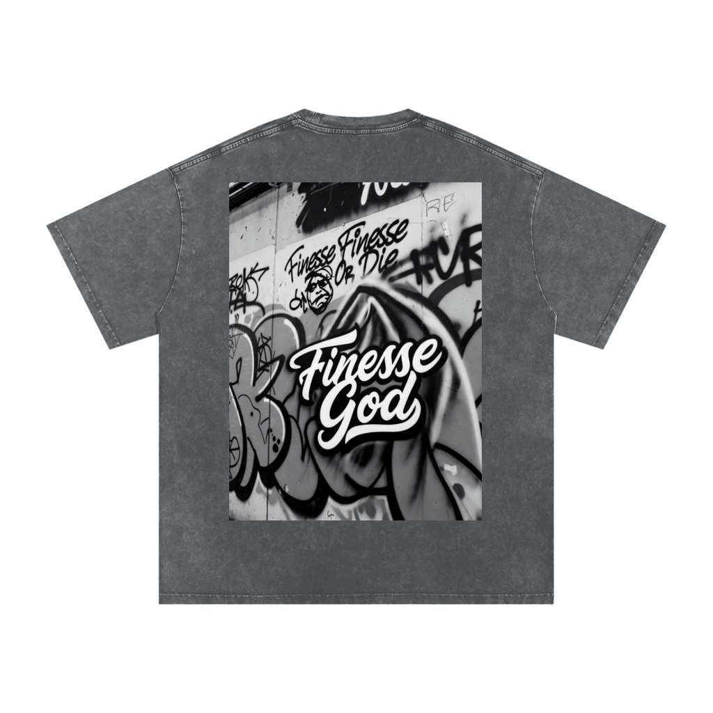 FG-Snow Washed Oversized Cotton T-Shirt