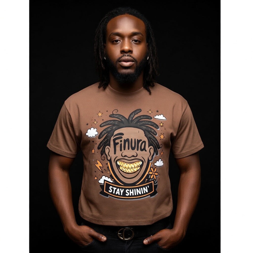 Finura Stay Shinin’ Vintage Washed Boxy T-Shirt