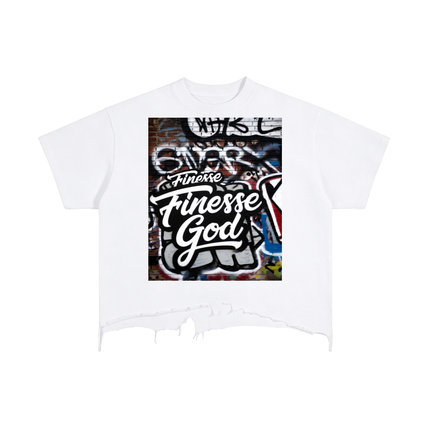 FG-Vintage Wash Boxy Distressed Hem T-Shirt