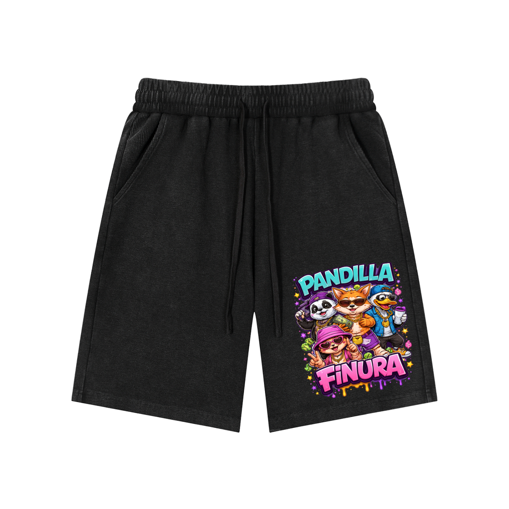 Mineral Wash Waffle Knit Shorts