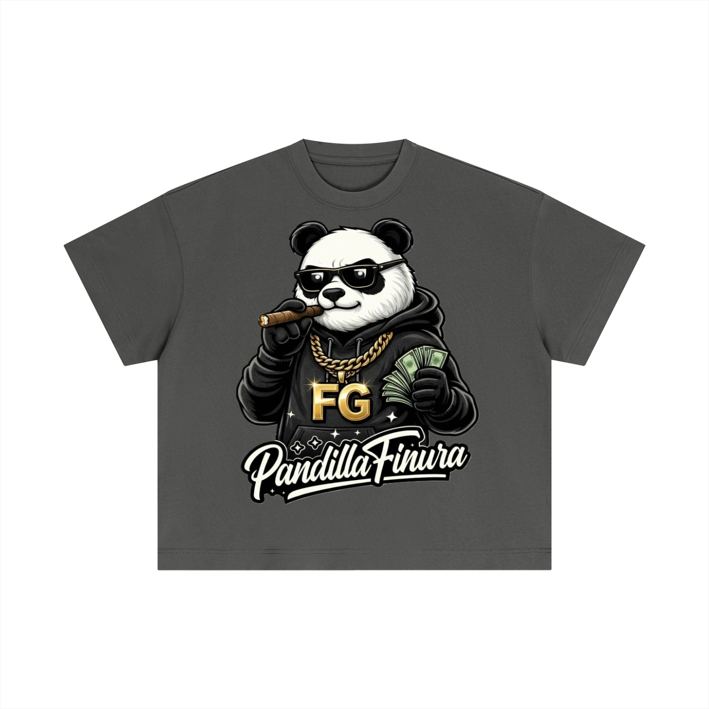 Panda Plug Fit-Boxy T-Shirt