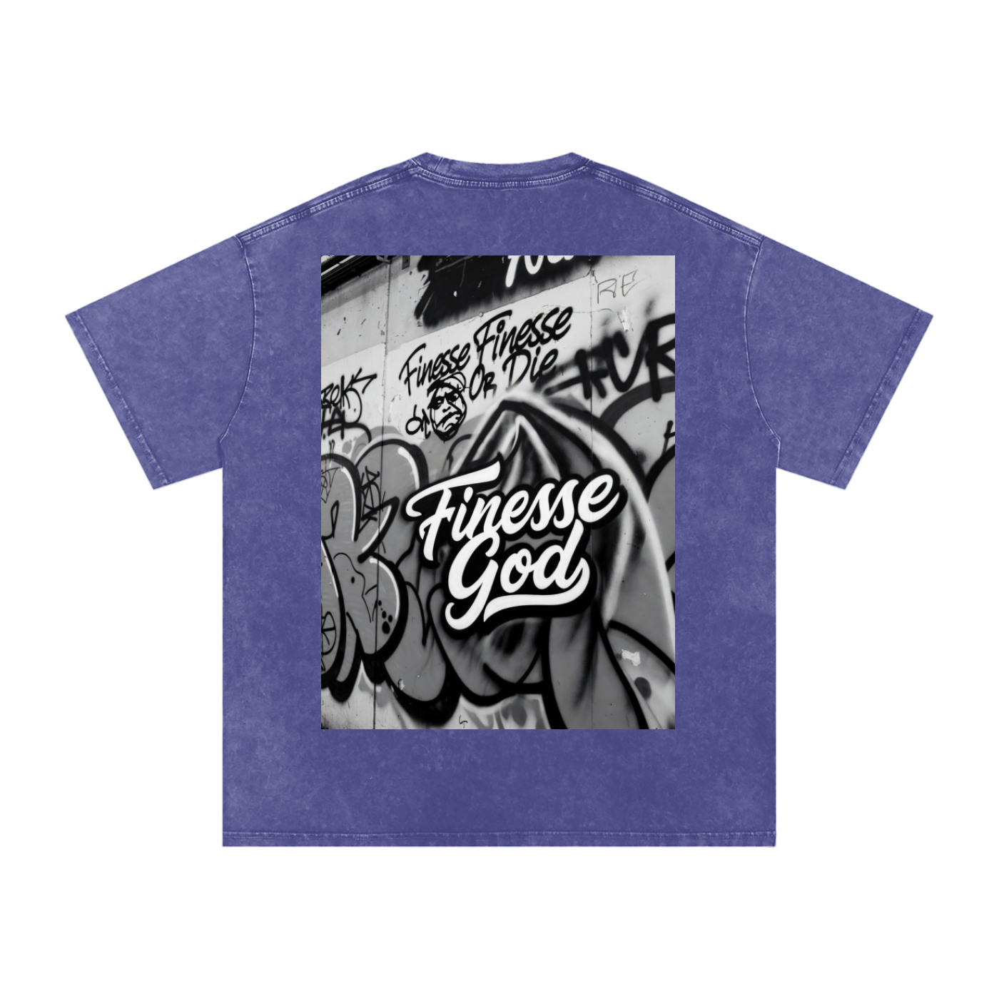 Snow Washed Oversized Cotton T-Shirt