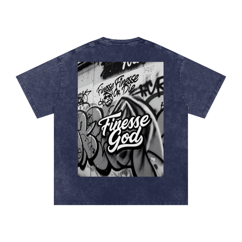 FG-Snow Washed Oversized Cotton T-Shirt