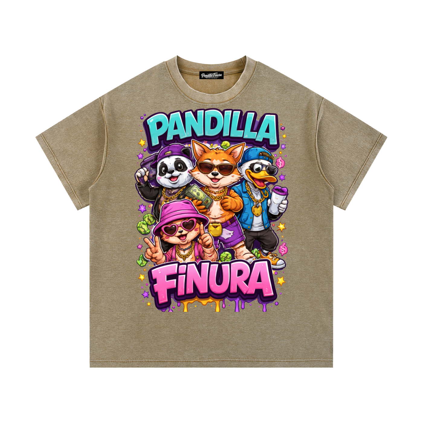 Mineral Wash Waffle Knit T-Shirt