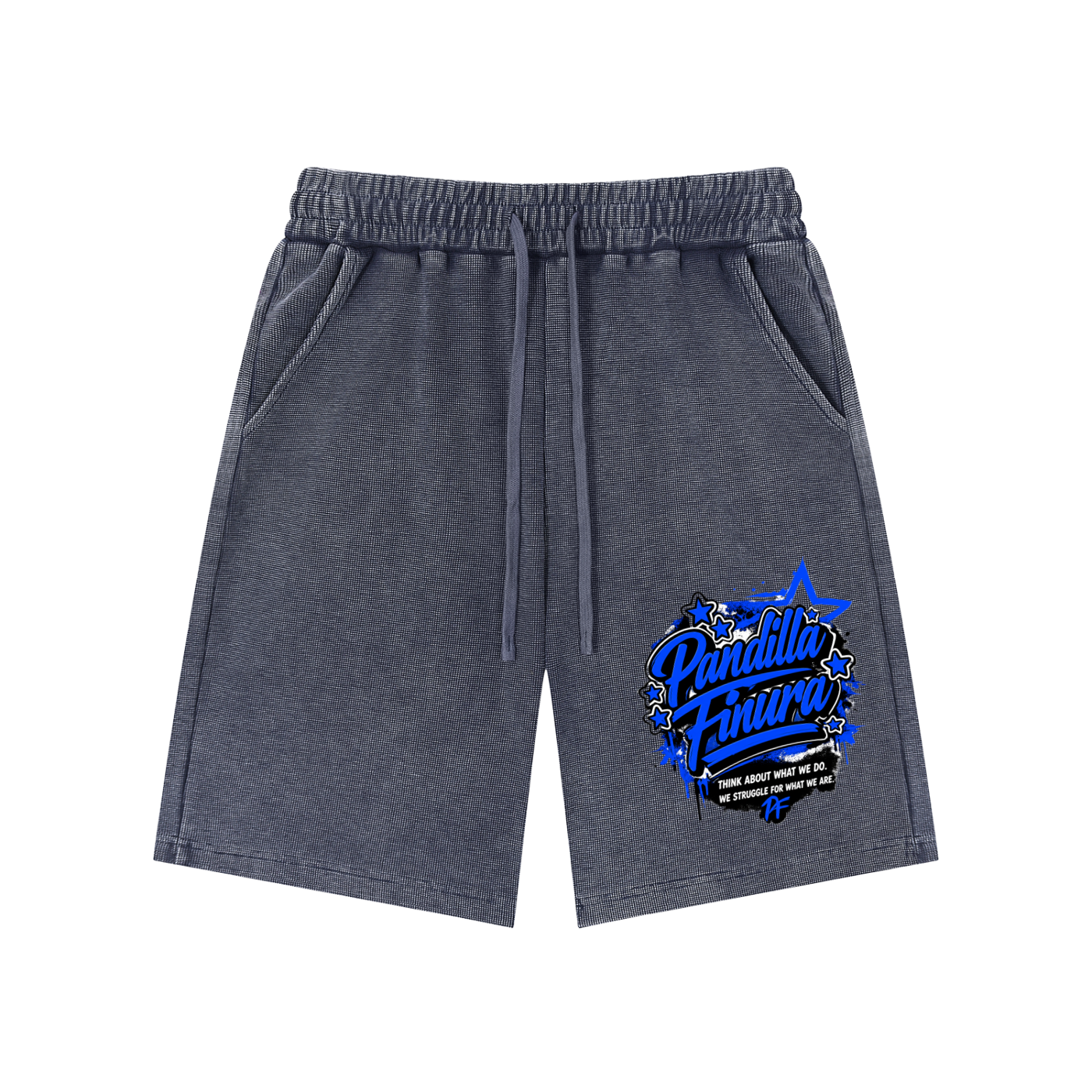 Mineral Wash Waffle Knit Shorts