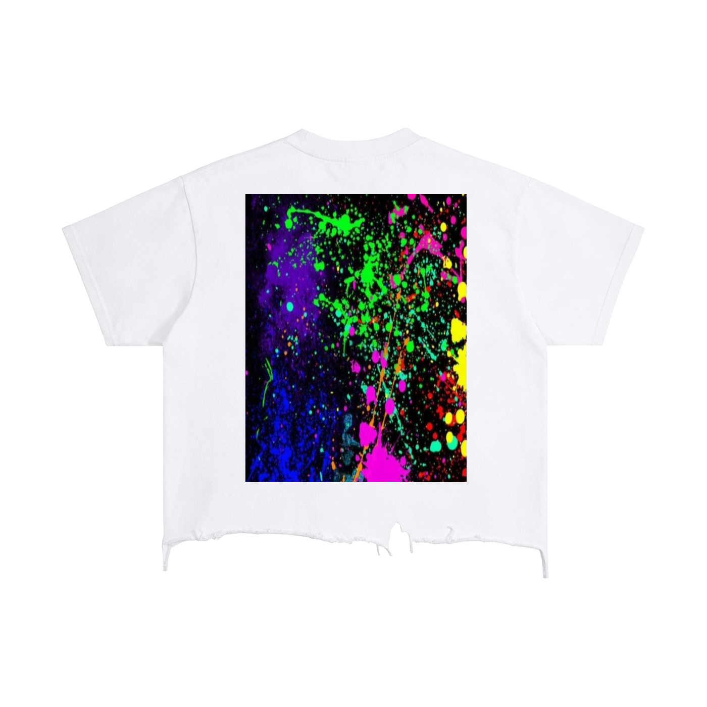 FG-Vintage Wash Boxy Distressed Hem T-Shirt