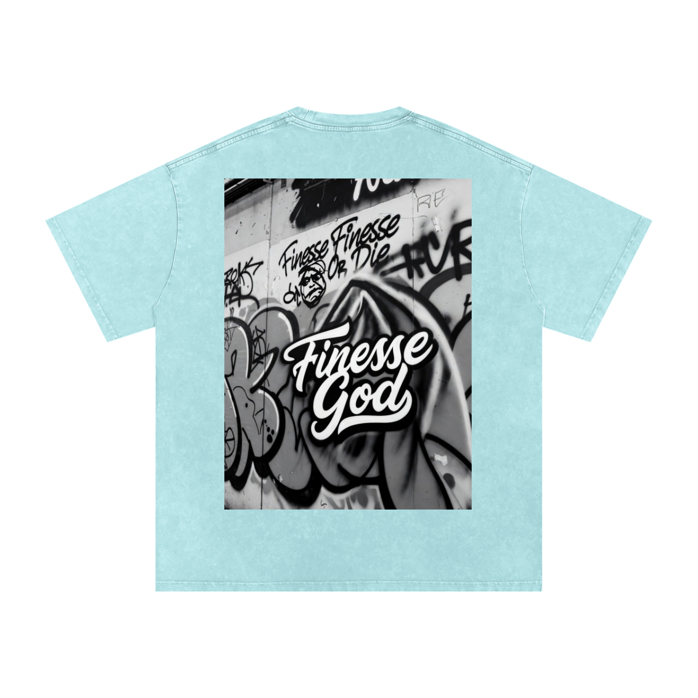 Snow Washed Oversized Cotton T-Shirt