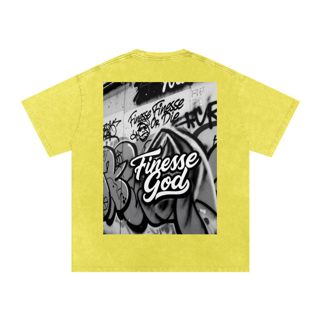 FG-Snow Washed Oversized Cotton T-Shirt